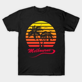 Melbourne 80s Tropical Sunset T-Shirt